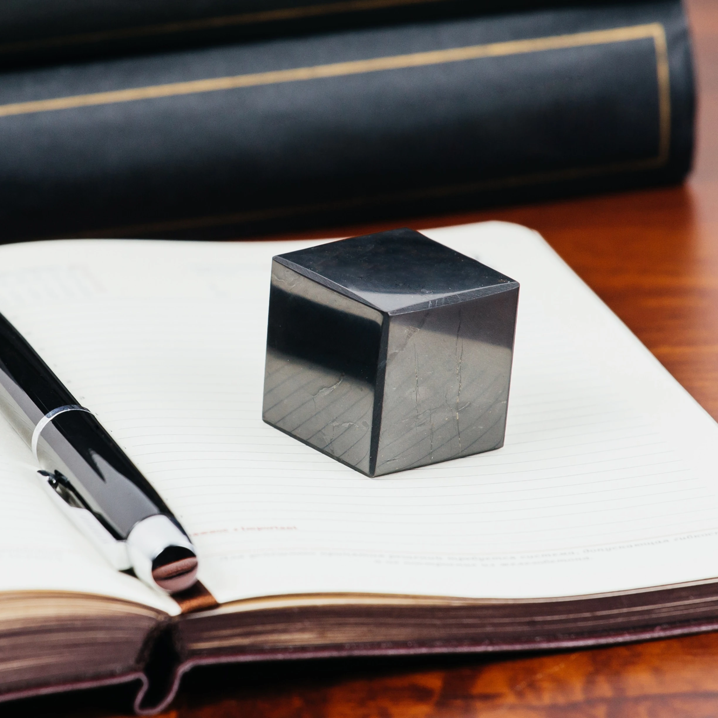 Shungite Cube 4cm, Karelian Heritage Crystal, Natural Stone with Unique Protective/Harmonizing/Healing/Metaphysical Properties