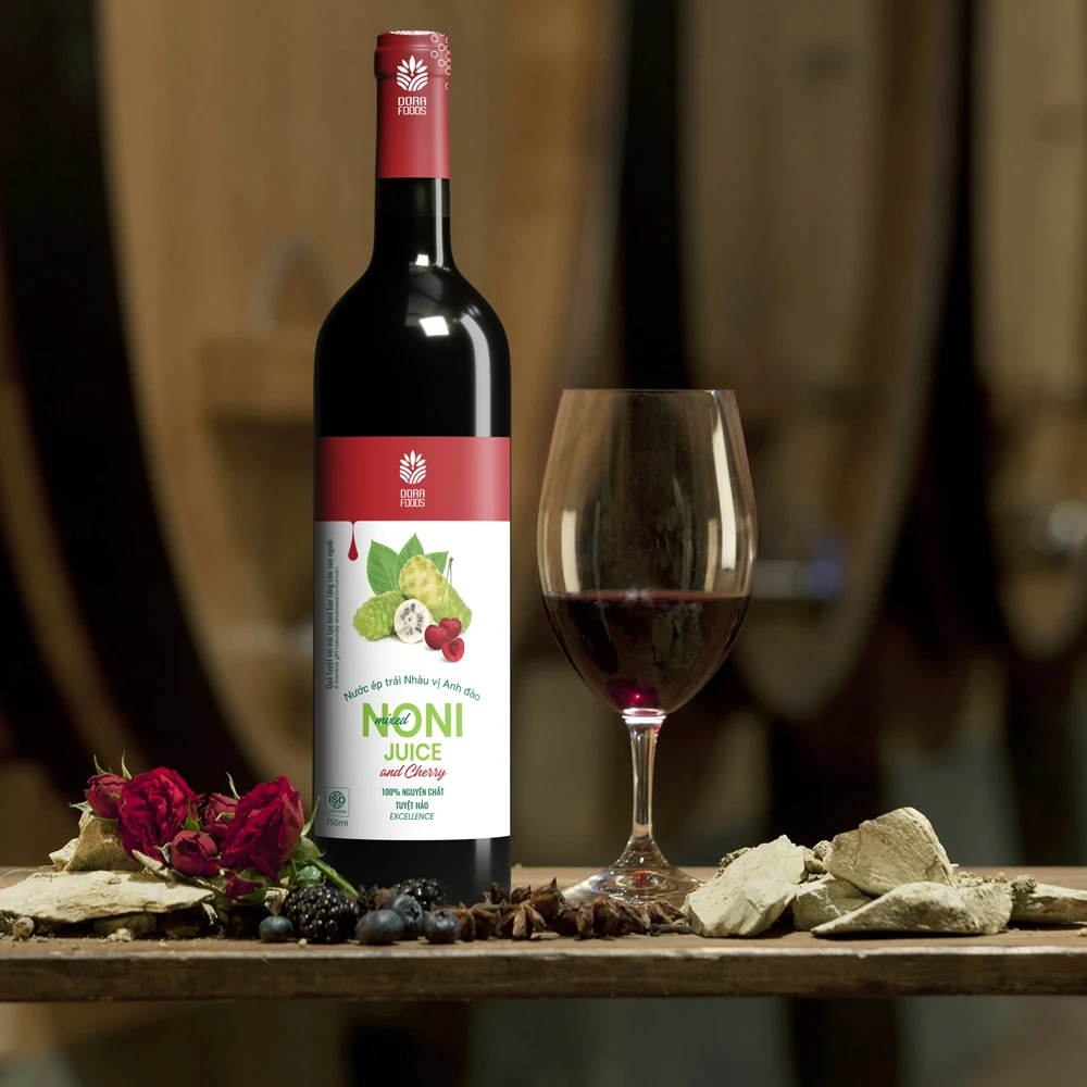 Смесь сока Noni и вишни OEM жидкая добавка энергетический напиток без добавок фруктовый сок нони ферментный