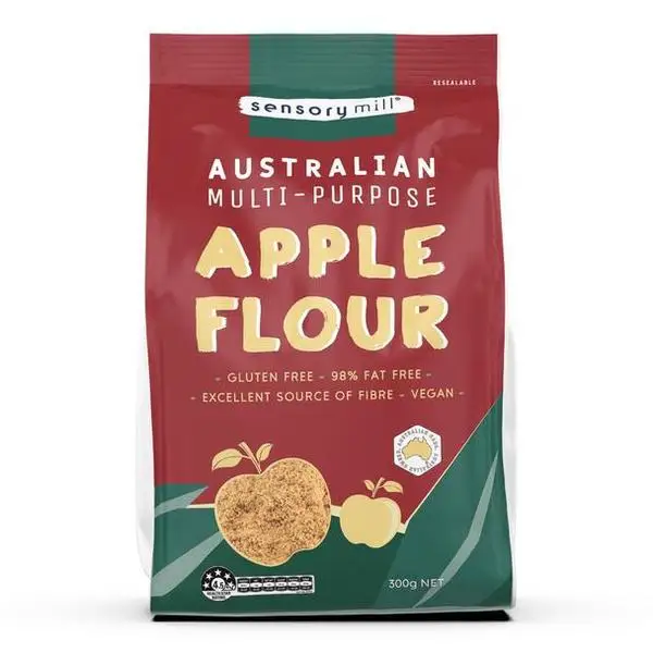 98% fat free Clean Origin Pure Fruit Natural Rate Certificate Sensory Mill Australian Gluten Free Vegan Apple Flour 250g