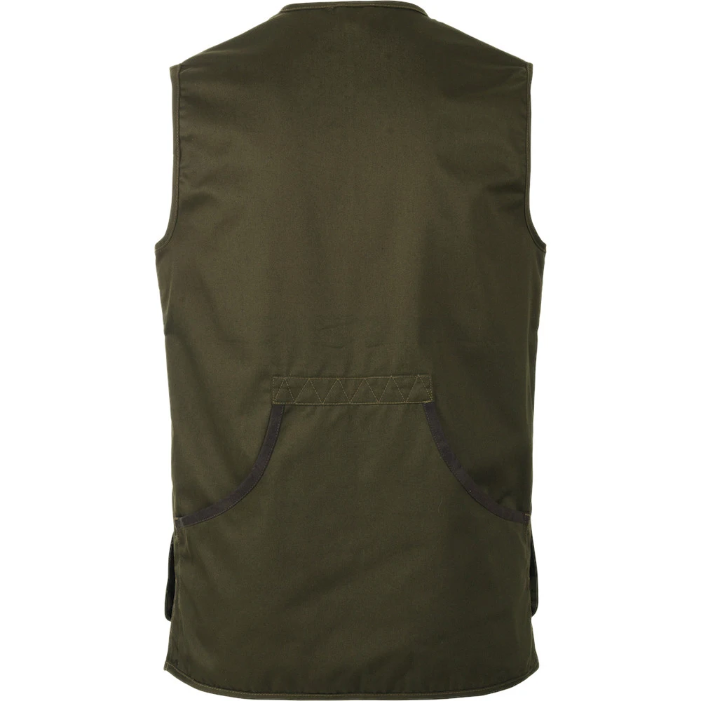 
Classic Waistcoat Shooting Skeet Vest In Green With Both Side Micro Suede Shoulder 