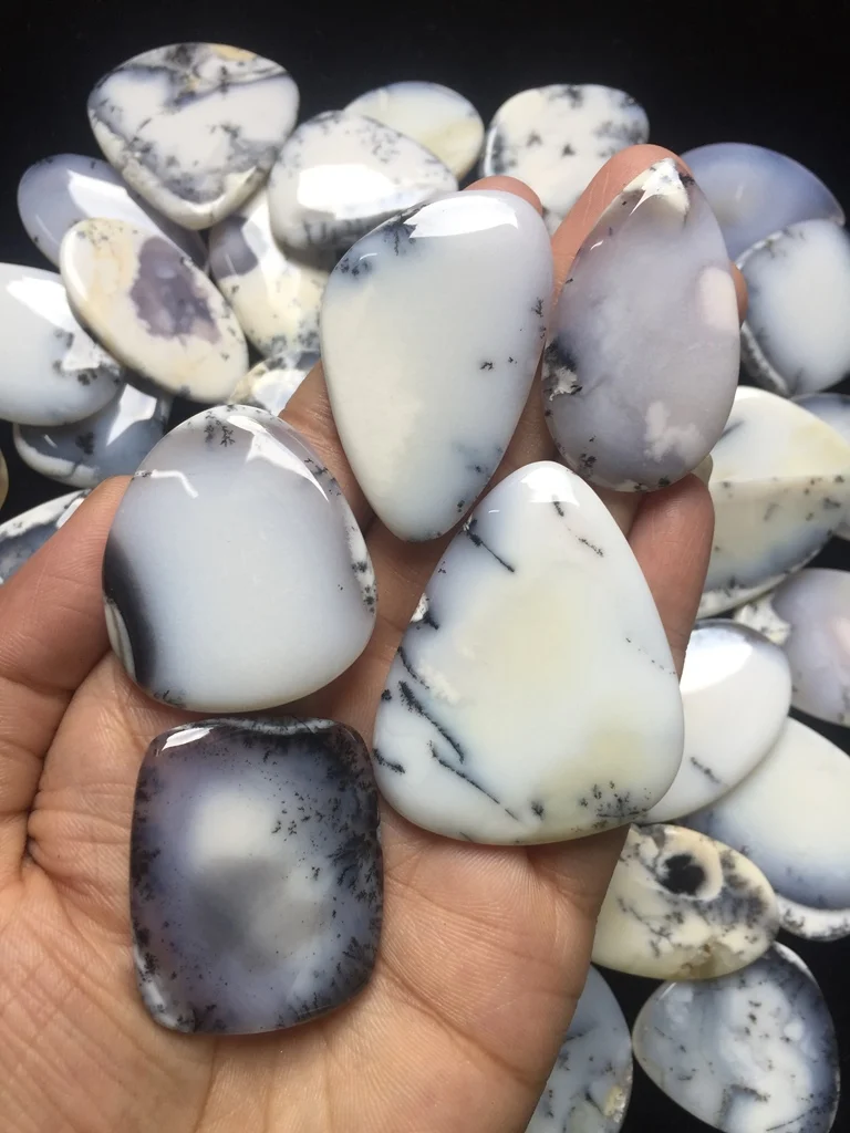 Dendrite Опал Кабошон dendrite драгоценный камень оптом Свободный