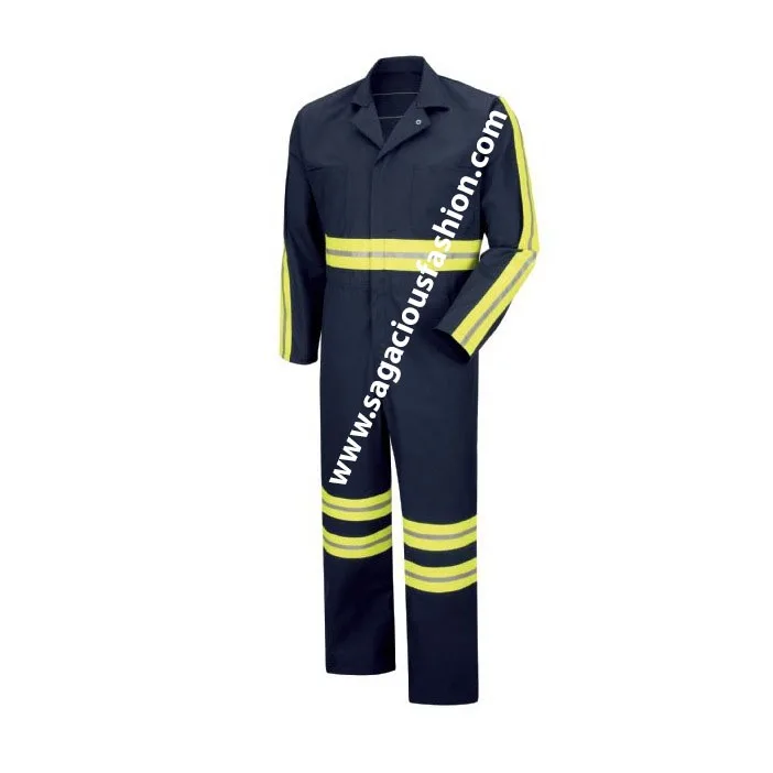 Orange Color Custom Made Safety Work Wear For Men100% Export Quality Cheap price Direct Factory  From Bangladesh