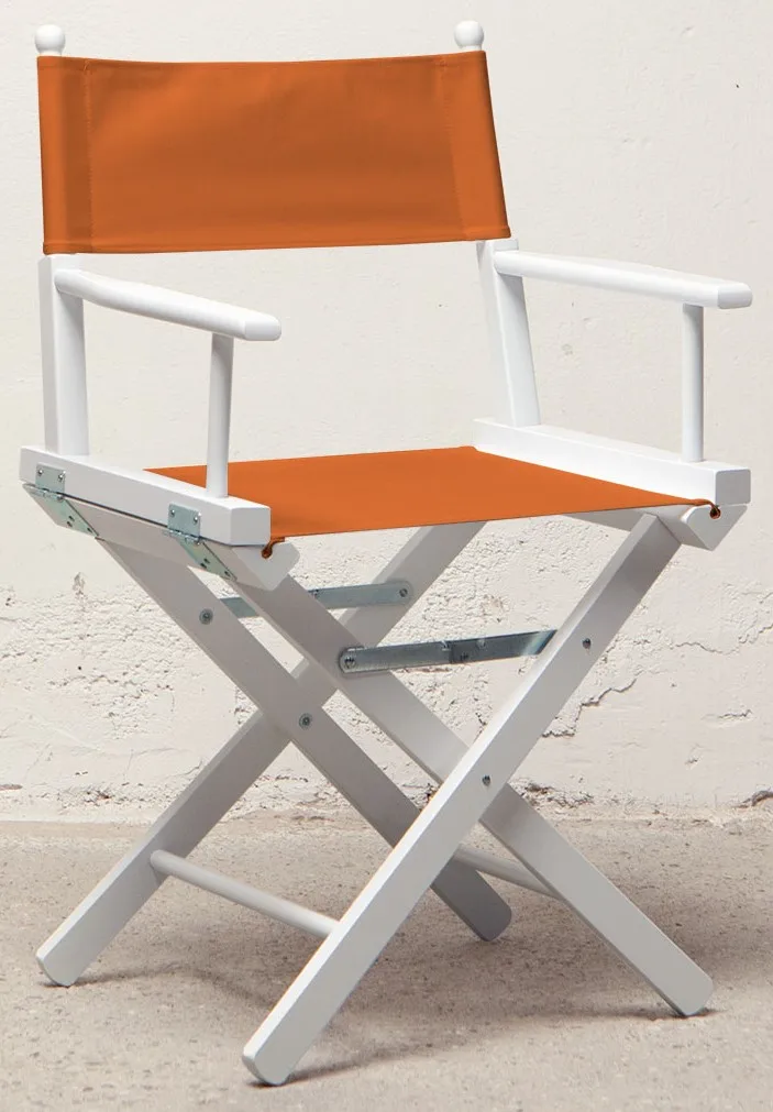 ORANGE FABRIC FOLDING DIRECTOR P CHAIR ITALIAN DESIGN WOODEN FURNITURE OUTDOOR DIRECTOR CHAIR CUSTOMIZED