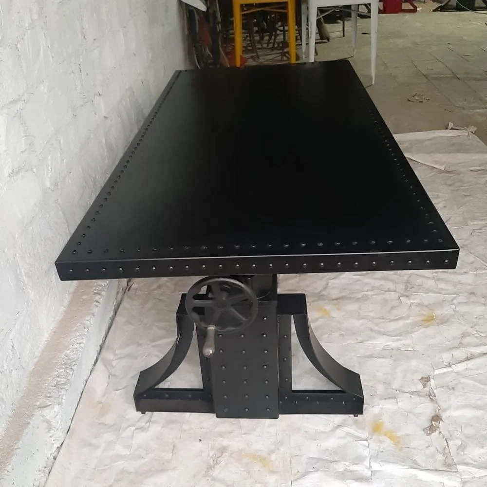 Железный коленчатый стол Бронкс винтажный промышленный Ретро обеденный