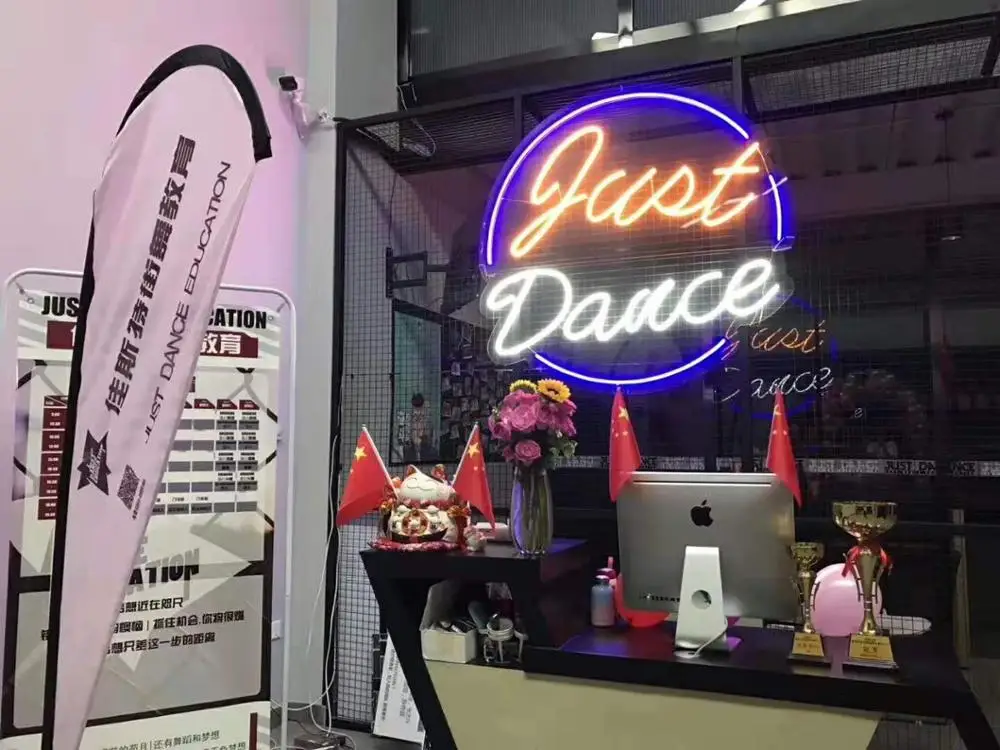 Digital Business Store Signs Neon Lighted Logo Icons Words Letters Fully Customizable Silicone LED Light Strip Creative Signages