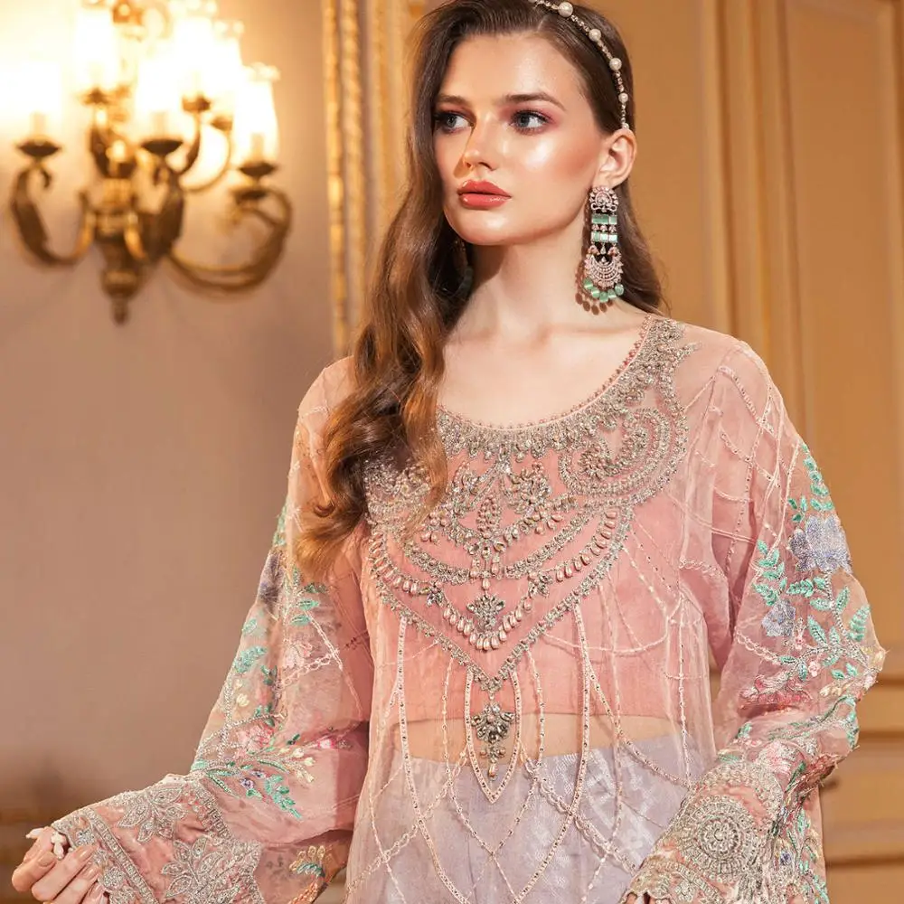 Party Wear Indian Pakistani Clothing Unstitched-Stitched 3 Piece suit