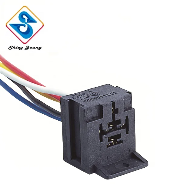Customized Black Connector Relay Regulator Wiring Harness 5 Pin Female Socket Auto Connector