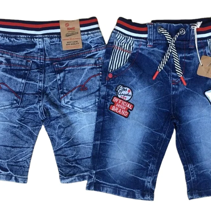 Spandex Denim Shorts(ready Stock). Boys Shorts Casual Branded BD Print Mid Sustainable Support Hot Shorts Spandex / Cotton 6000