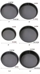 Wholesale Cooking Pie Deep Carbon Steel Tray Coating Grill Baking Non Stick Pizza Pan
