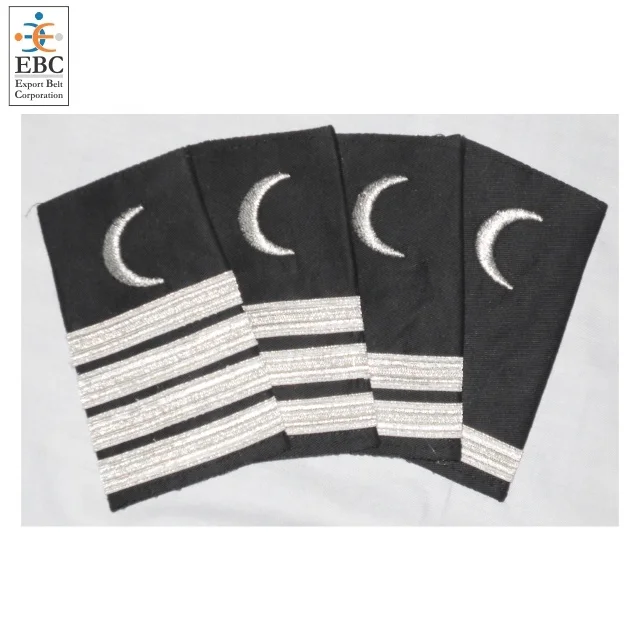 OEM Pilot Ranking Stripes in Silver Braid or Gold Lace Major Airlines Pilot Epaulets