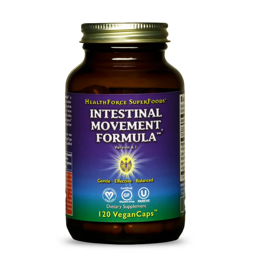 
Intestinal Movement Formula 120 Count VeganCaps Health Supplement 