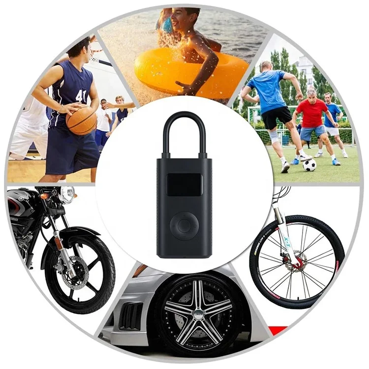 Portable Mini LED Smart Digital Tire Pressure Inflator for Bicycle Motorcycle Car Bike Soccer Xiaomi 1S Electric Air