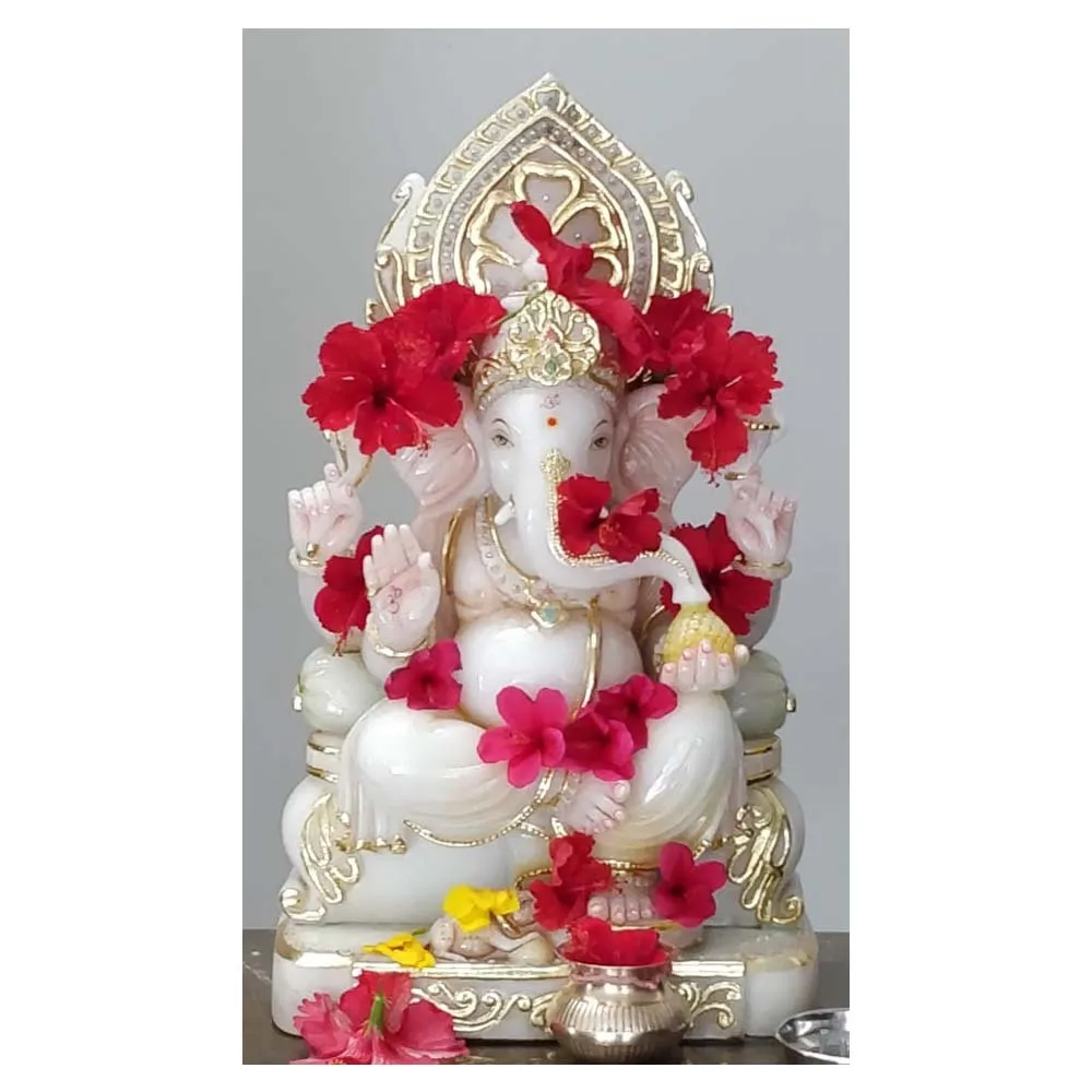 Natural Stone Ganesha God Murti