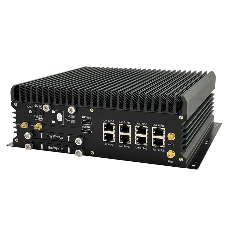 Автомобильный ПК, автомобильный ПК SD5210G4, Intel Gen 10-го поколения, Xeon, процессор i9 с 10 x GbE (дополнительно 8 x PoE) GeForce GTX 1060 GPU