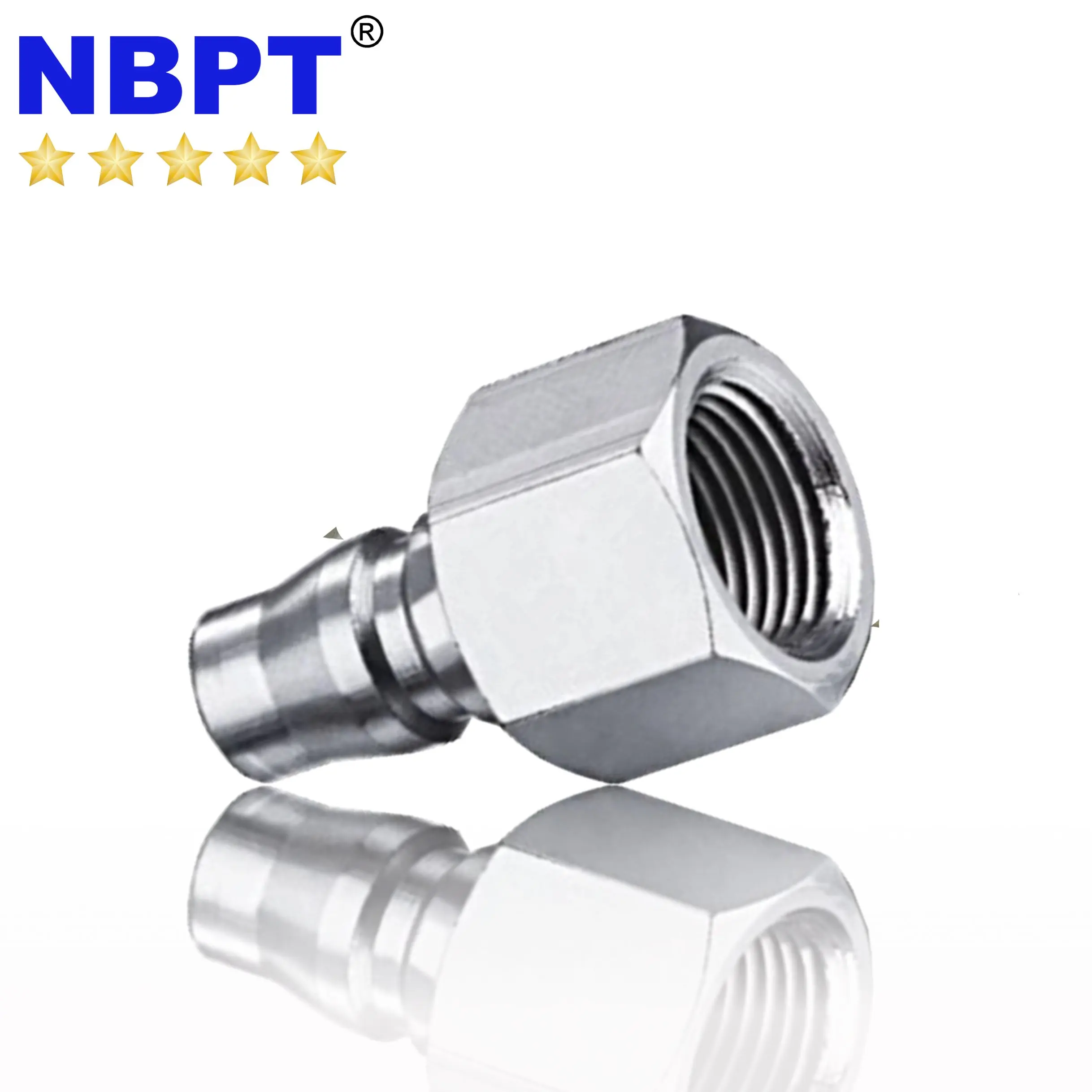 Nitto Kohki type Brass Barb hose  Quick connect push on tube fitting by NBPT
