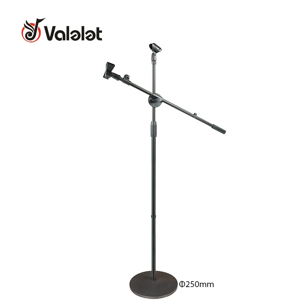 
Высококачественная Профессиональная Регулируемая металлическая подставка для микрофона holesaler с круглой основой и креплением для микрофона 