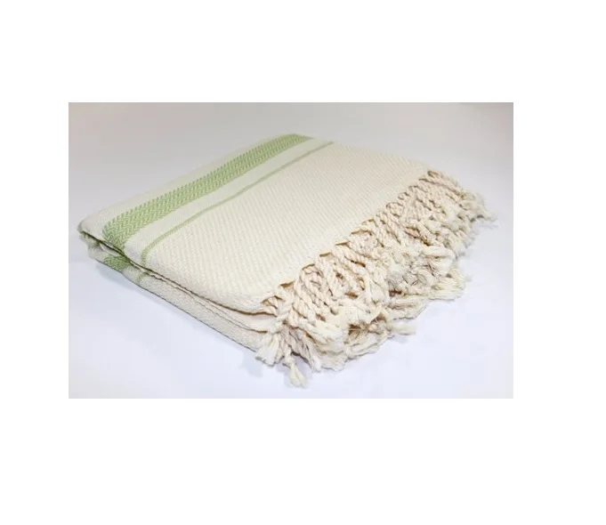 Экологичное одеяло в клетку из хлопчатобумажной пряжи