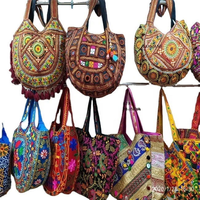 banjara patchwork tote bags from india