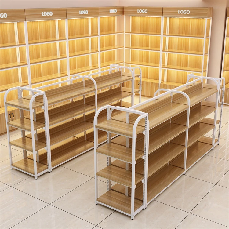 Customized Supermarket Shelf Bracket single side round shelves wire mesh Supermarket Shelf Fence
