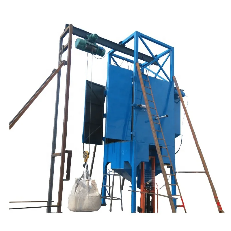 Easy operation bulk bag discharge system big bag cutting station