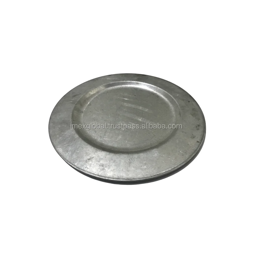GALVANIZED TIN METAL CHARGER PLATE HIGH QUALITY AND BEST MANUFACTURING IN WHOLE SALE PRICE TOP SELLING METAL CHARGER PLATE