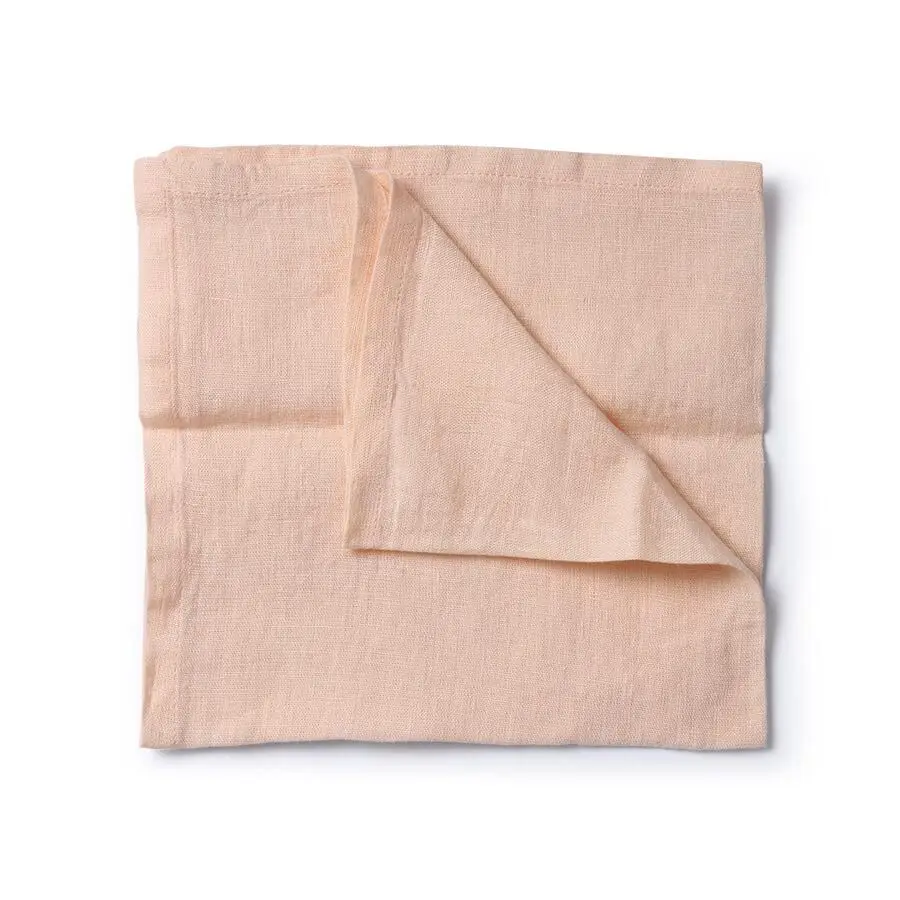 100% Linen Napkin 2023 Plain Dyed Napkin 100% pure linen loq MOQ