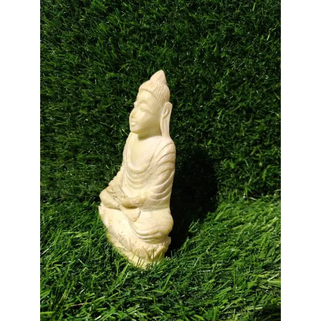 Serpentine Buddha statue Small Buddha Statue Brass Buddha Idol Religious Lucky Gift Decor Showpiece