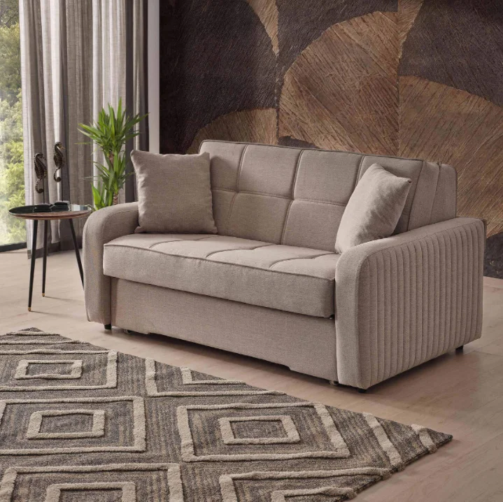 Living Room Sofa Bed Folding Modern Sofa Bed With Storage Customized Color Cleanable Fabric