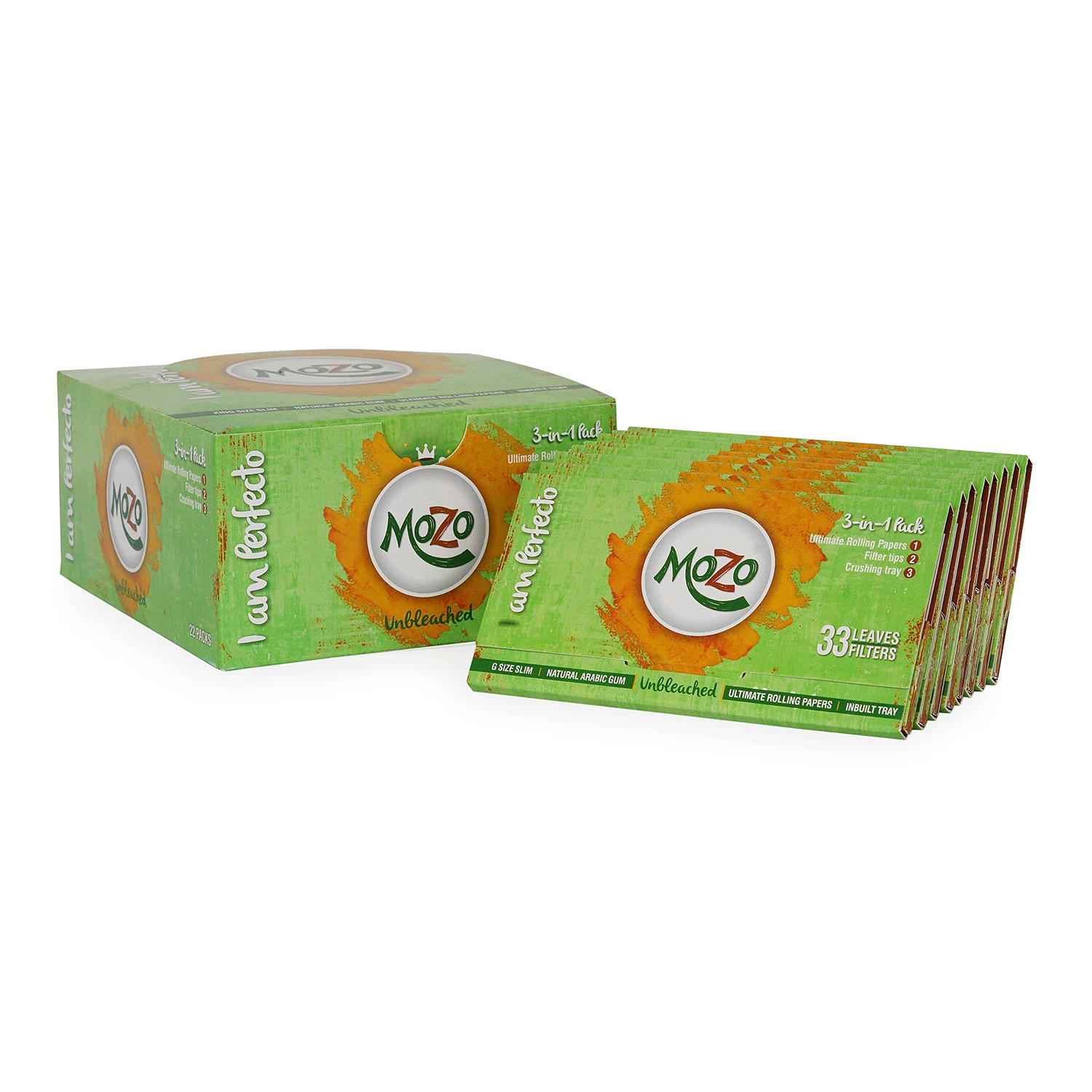 Best Manufacturing One Quality Mozo Unbleached Rolling Paper With Filter