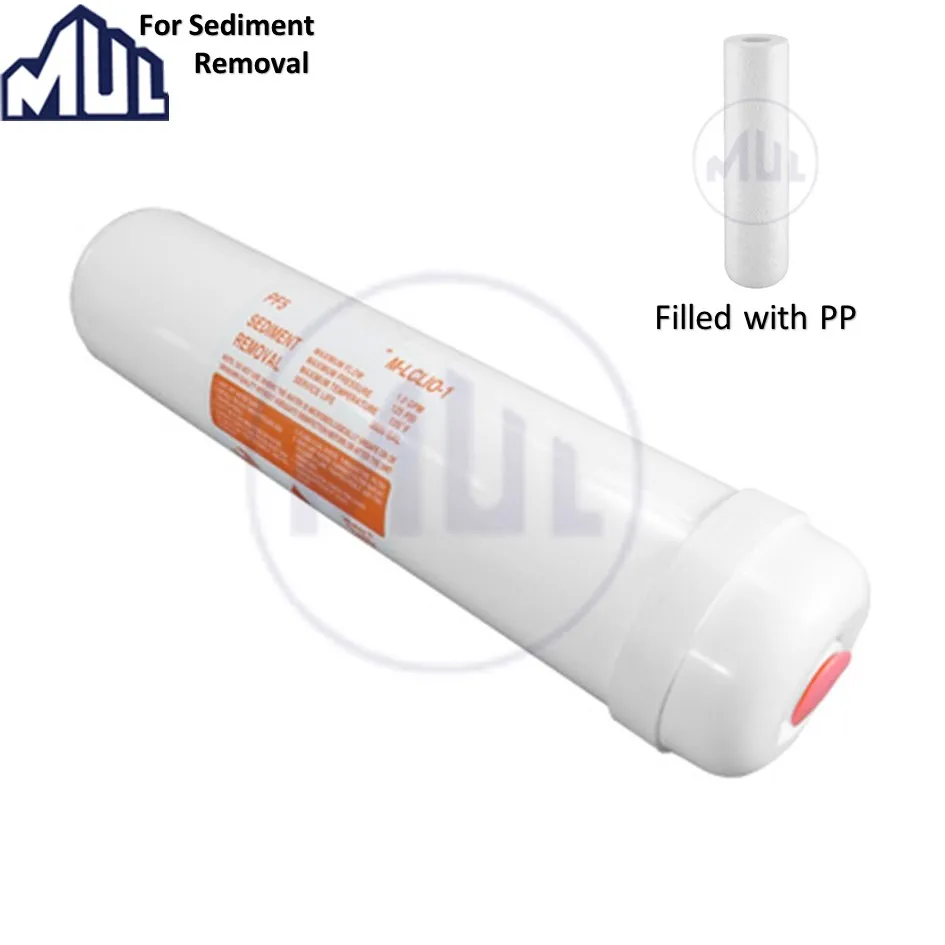 MLCL10-1 inline sediment PP post filter cartridge