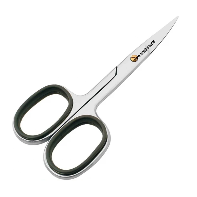 Ножницы для ногтей лезвия ножницы Макияж маникюра с изогнутыми ножницами из нержавеющей стали