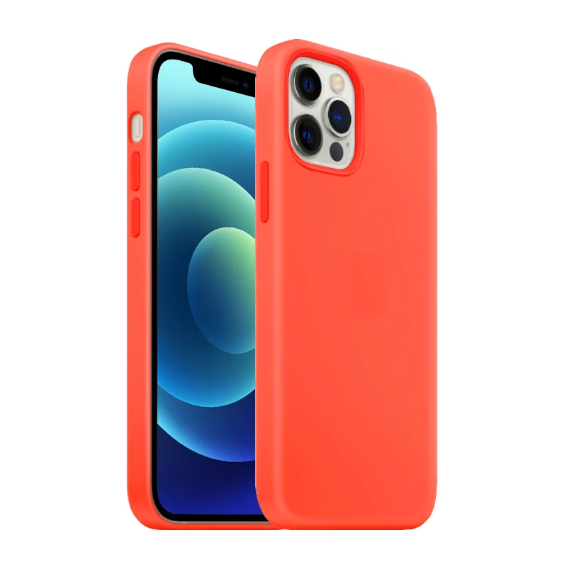  Магнитный чехол Magsafing из жидкого силикона для Iphone 12 Max