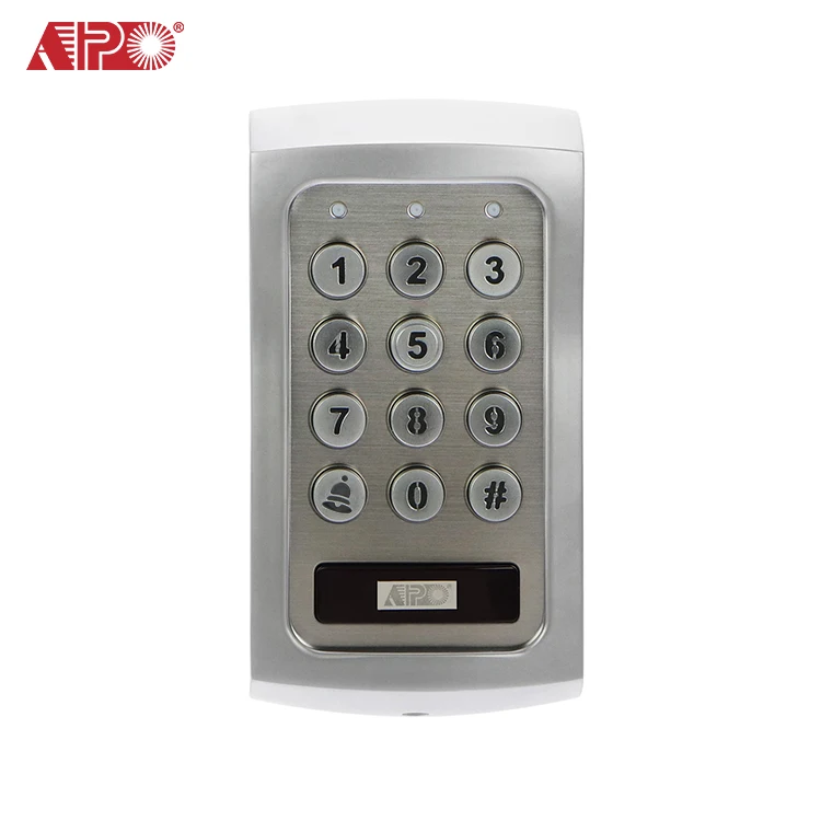 Iot Dual Output Door Bell Wi-fi App Ios Android Access Control Keypad EM Card Reader Metal 125khz EM4100 & EM4200 EM Card 3-6 Cm