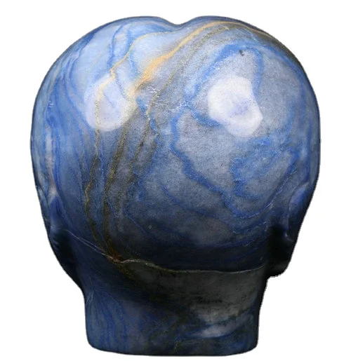 Mr Skull Crystal Skulls Wholesale  4 inches Blue Aventrine Female Alien Skulls   Carved Crystal Healing Crystals