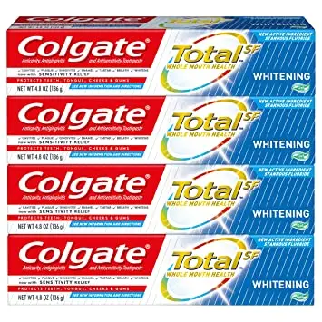 Colgate тотальная усовершенствованная отбеливающая зубная паста оптом