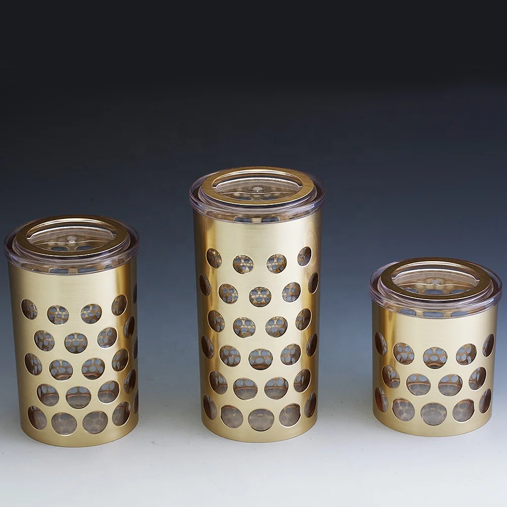 BPA Free Plastic Acrylic Food canister for Tea Coffee sugar