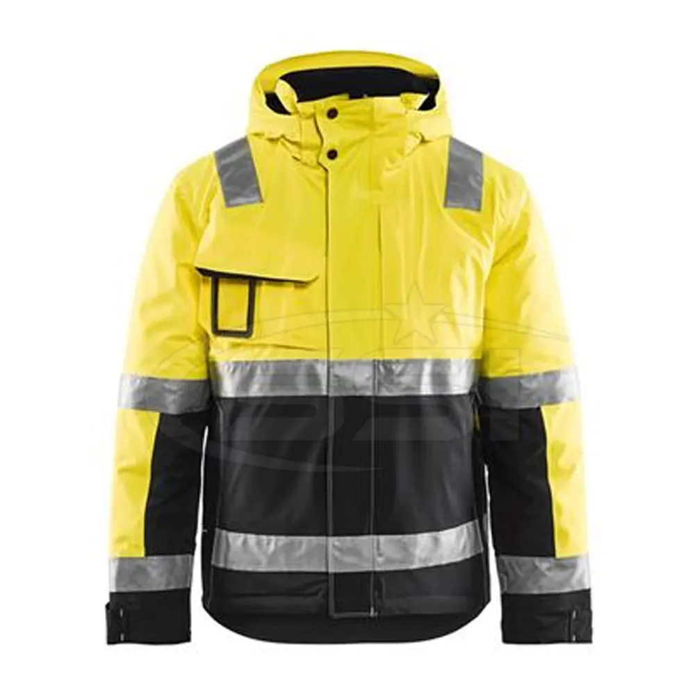 Зимняя мужская Светоотражающая рабочая одежда защитная куртка с высокой видимостью