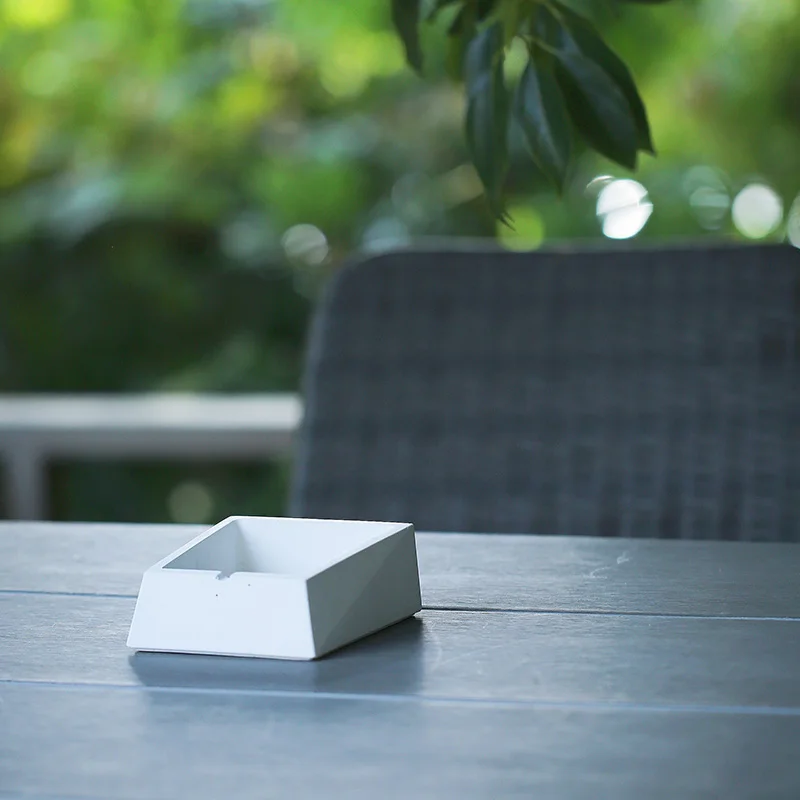 Высококачественная Модная Современная пепельница из тисненого бетона с индивидуальным логотипом пепельница настольное домашнее украшение для дома офиса ресторана бара