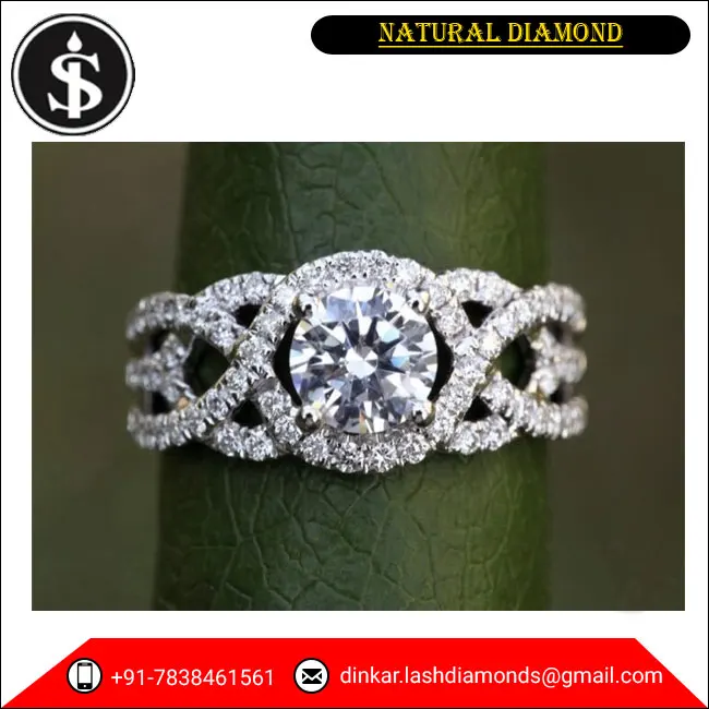Hot Sale Fashion Jewelry VVS Clarity Round Brilliant Loose Natural Diamond