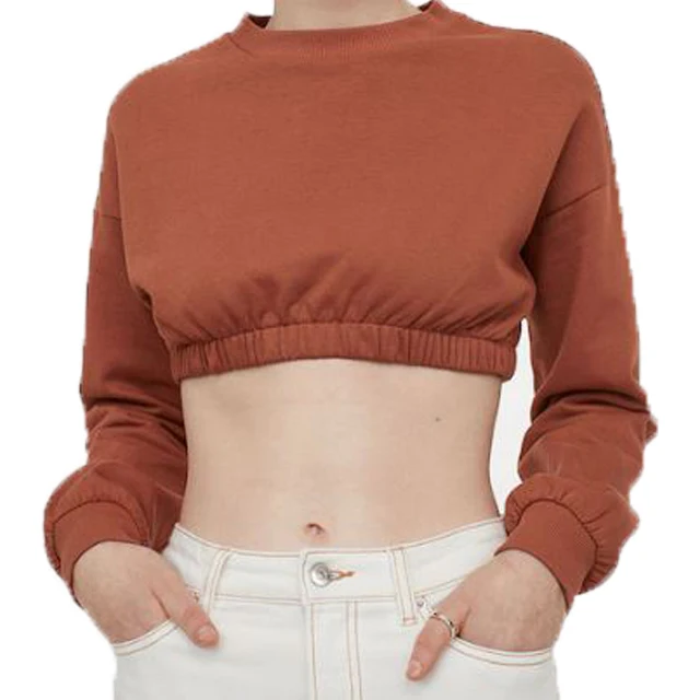 Custom Women Sweatshirt Crop Sweat Suits Wholesale Crop Good Sweatshirt Bulk Wholesale