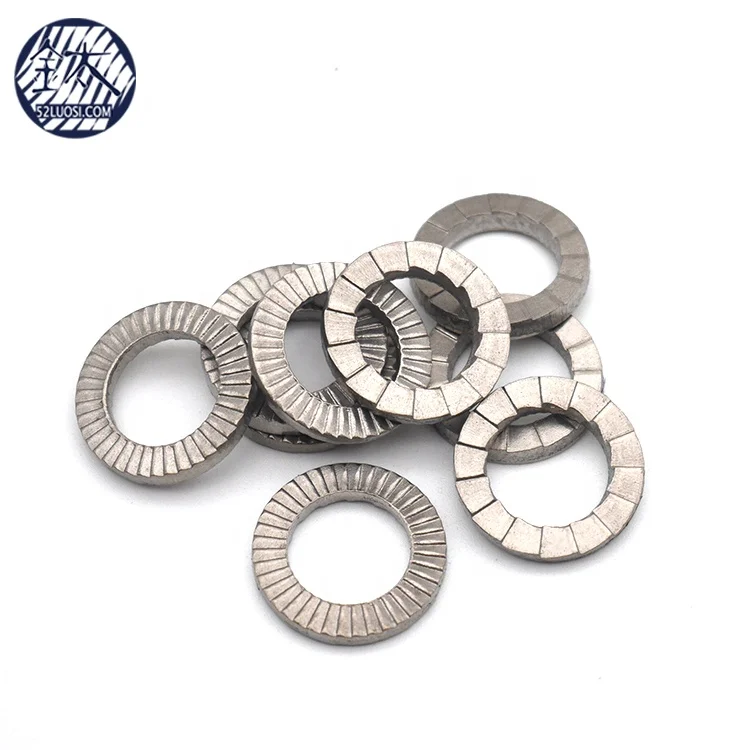 DIN25201 M10 титановая двойная самоблокирующаяся плоская шайба