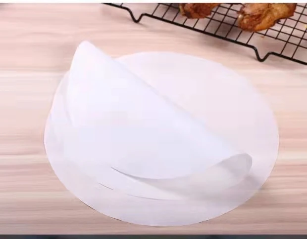 Custom White Unbleached Grease Proof Silicon Oil Baking Paper Non Stick Precut Disposable Parchment Packaging Sheet Baking Paper