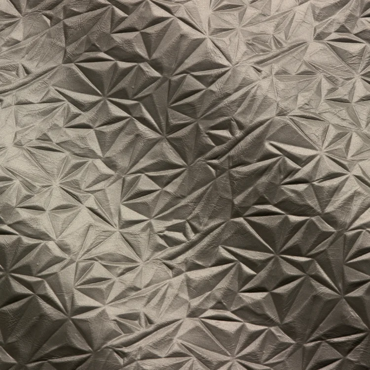 Prisma-Top grain Italian cow leather-genuine leather-geometric embossing contract leather for hotel upholstery
