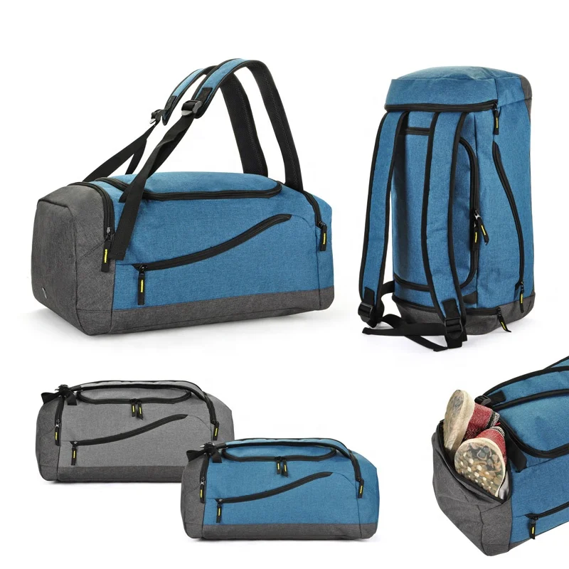 Desiger Custom Large Capacity Travel Duffel backpack Bag Waterproof Sports Travel Duffel Bag With Shoe Compartment