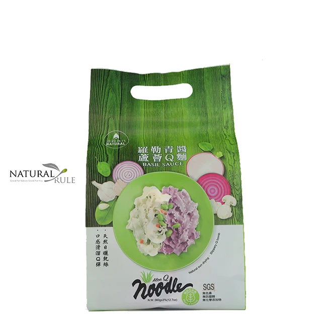 
100% Natural pasta noodle with basil pesto 