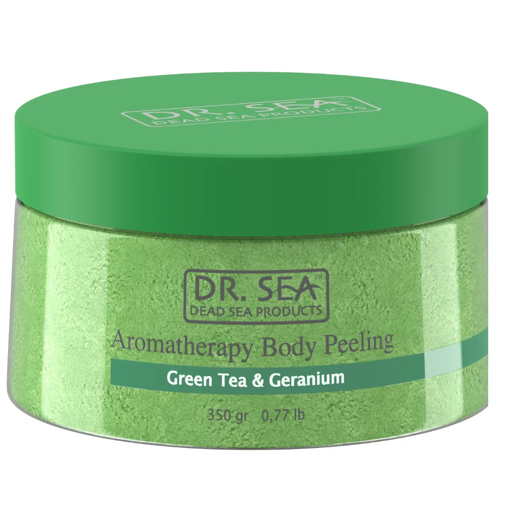 Крем пилинг для тела ароматерапии зеленый чай и крем из герани