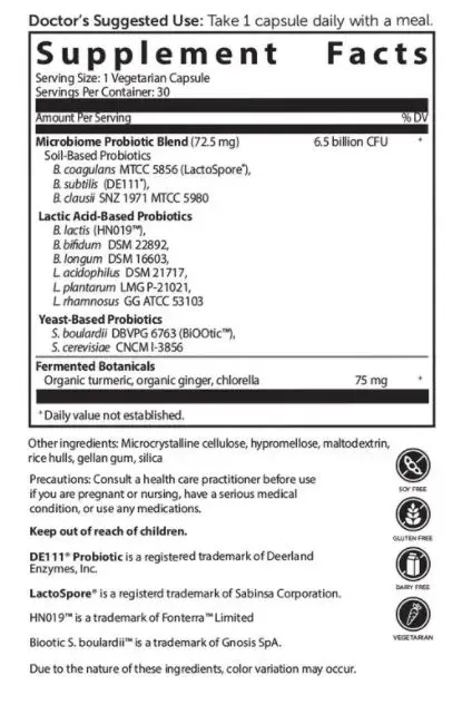 
Dr Drew Sinatras LifeBiome Gut Restore Microbiome Probiotic With Fermented Botanicals, 11 Multi Strains, 30 Day Supply 