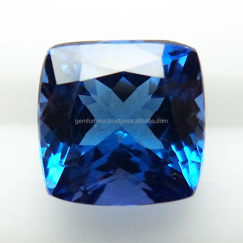 Wholesale AAA+ Tanzanite Gemstone Cushion Cut Faceted Jewelry Making Stones High Quality Natural Violet  Blue Gemstone Tanzanite