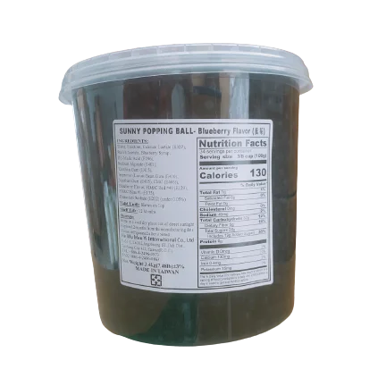 Горячая Распродажа, пузырьковый чай, оптовая продажа, Тайвань, Черничный соковый шар Boba