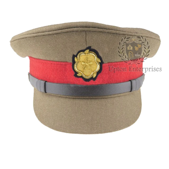 deputy-lord-lieutenant-khaki-peak-cap-hat--  England Royal Forces Peaks